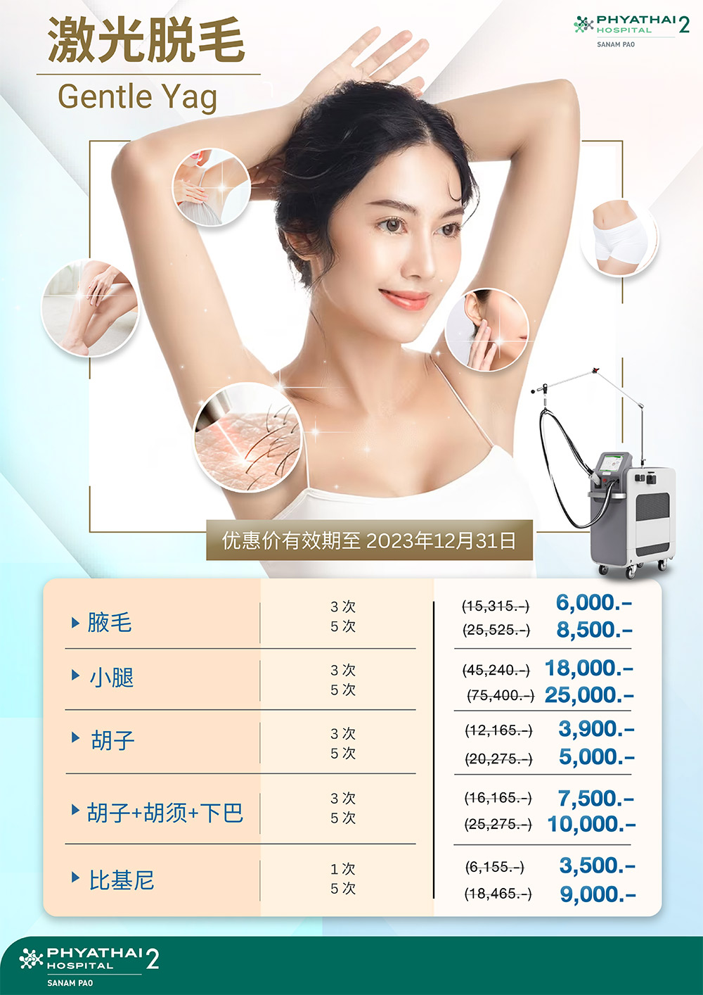 激光脱毛价格及步骤指南
