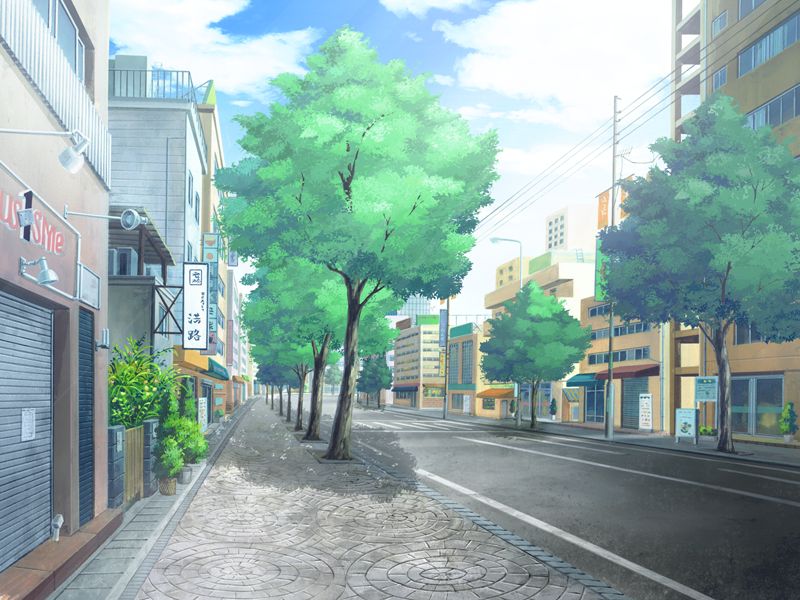 动漫街道，自然美景探险之旅